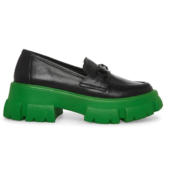 Steve Madden Trifecta Green Multi Loafer - Picture 1 of 8